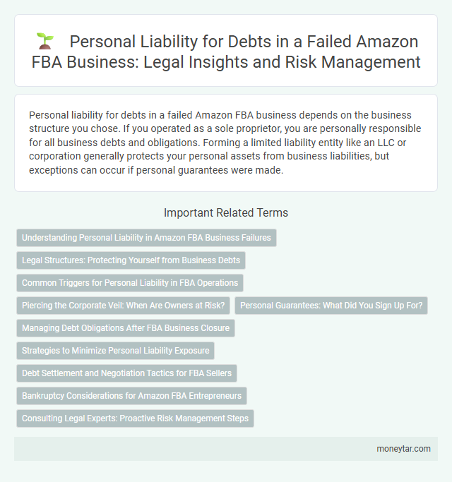 Personal Liability for Debts in a Failed Amazon FBA Business: Legal Insights and Risk Management