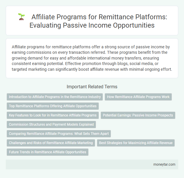 Affiliate Programs for Remittance Platforms: Evaluating Passive Income Opportunities