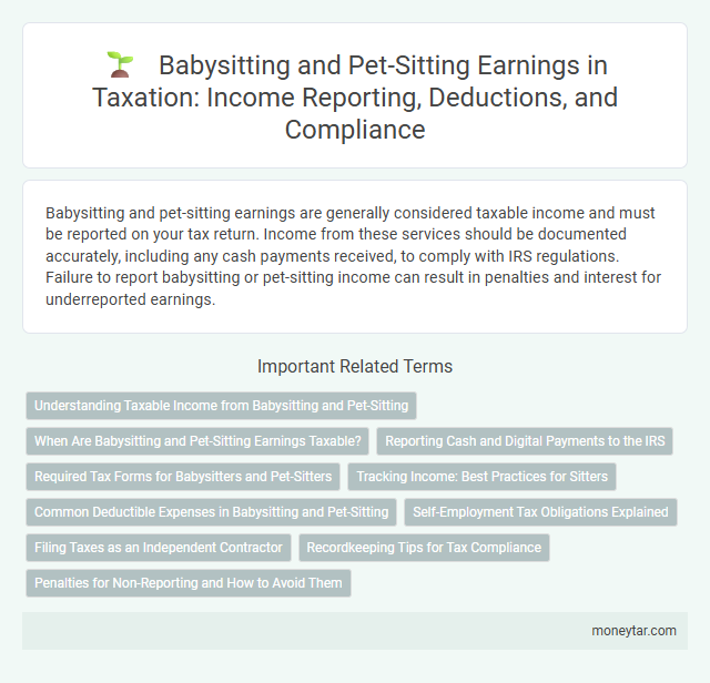 Babysitting and Pet-Sitting Earnings in Taxation: Income Reporting, Deductions, and Compliance