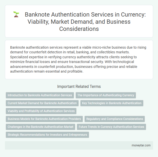 Banknote Authentication Services in Currency: Viability, Market Demand, and Business Considerations
