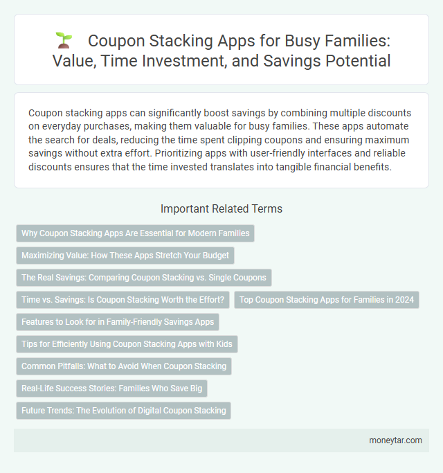 Coupon Stacking Apps for Busy Families: Value, Time Investment, and Savings Potential