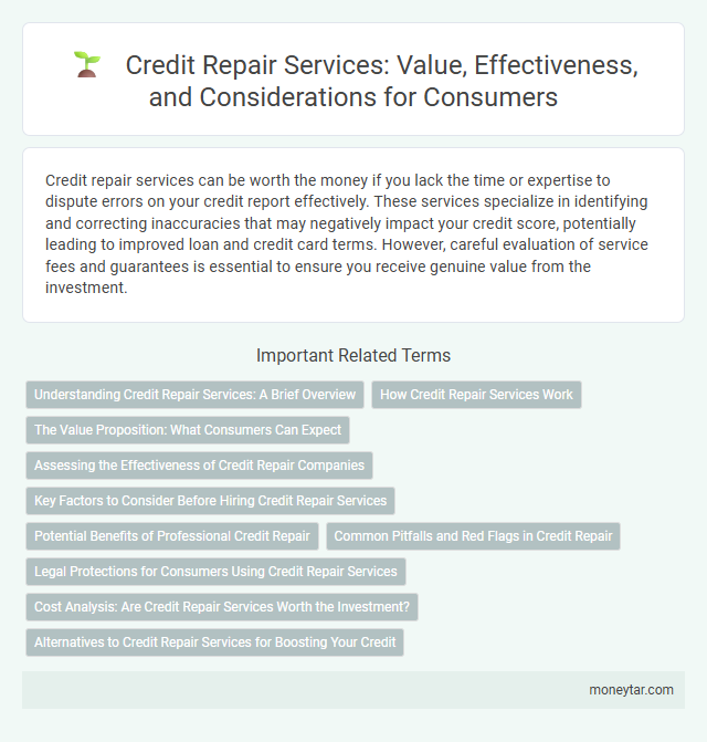 Credit Repair Services: Value, Effectiveness, and Considerations for Consumers