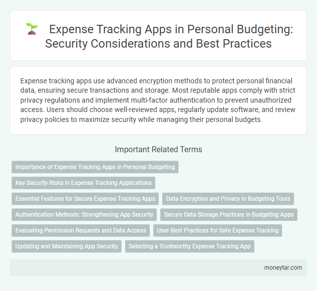 Expense Tracking Apps in Personal Budgeting: Security Considerations and Best Practices