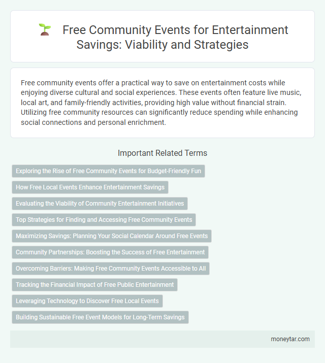 Free Community Events for Entertainment Savings: Viability and Strategies