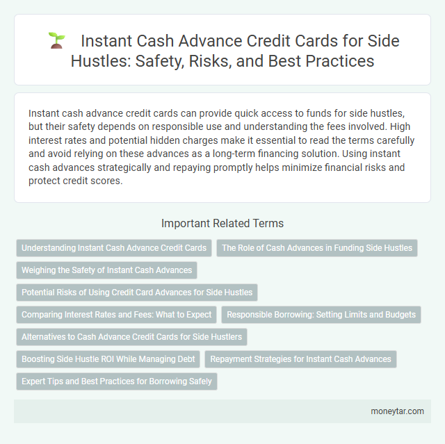 Instant Cash Advance Credit Cards for Side Hustles: Safety, Risks, and Best Practices