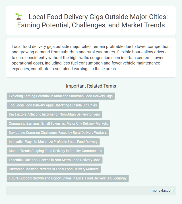 Local Food Delivery Gigs Outside Major Cities: Earning Potential, Challenges, and Market Trends
