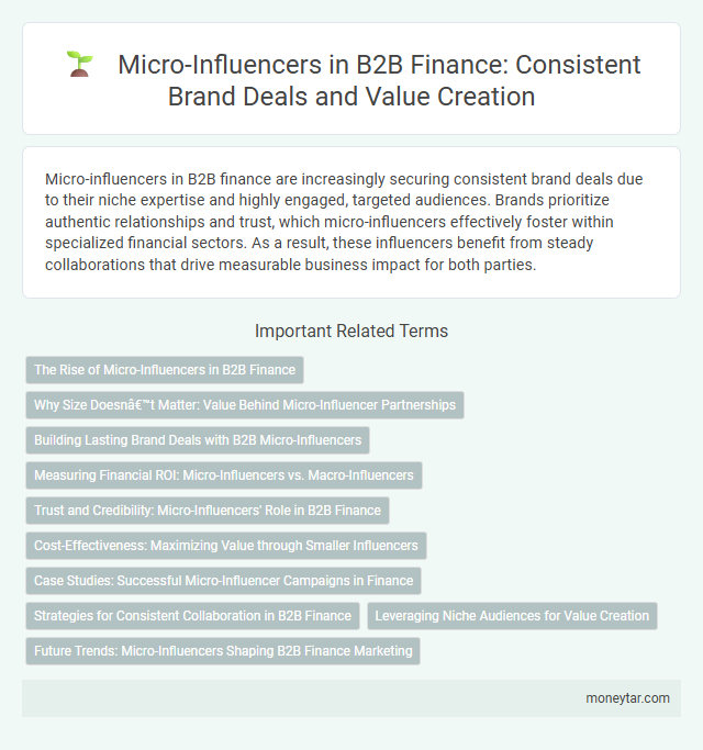 Micro-Influencers in B2B Finance: Consistent Brand Deals and Value Creation