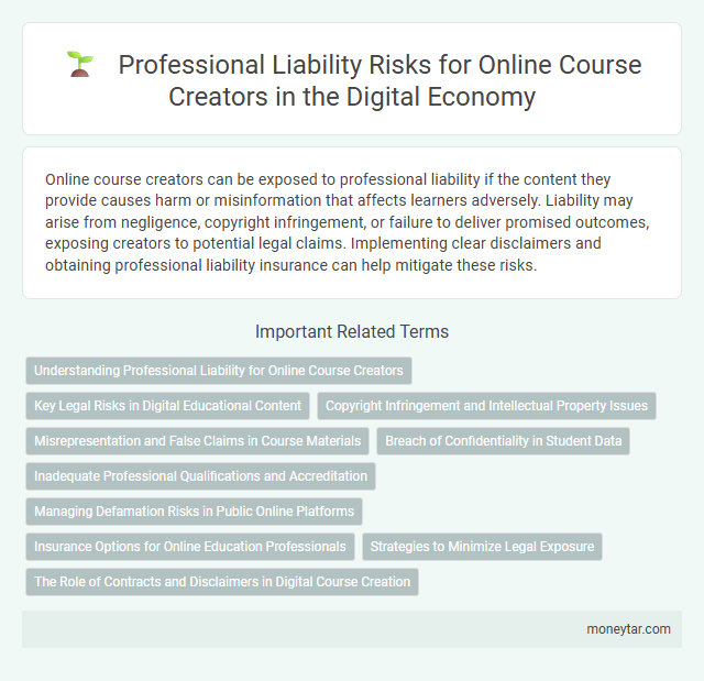 Professional Liability Risks for Online Course Creators in the Digital Economy