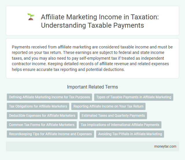 Affiliate Marketing Income in Taxation: Understanding Taxable Payments