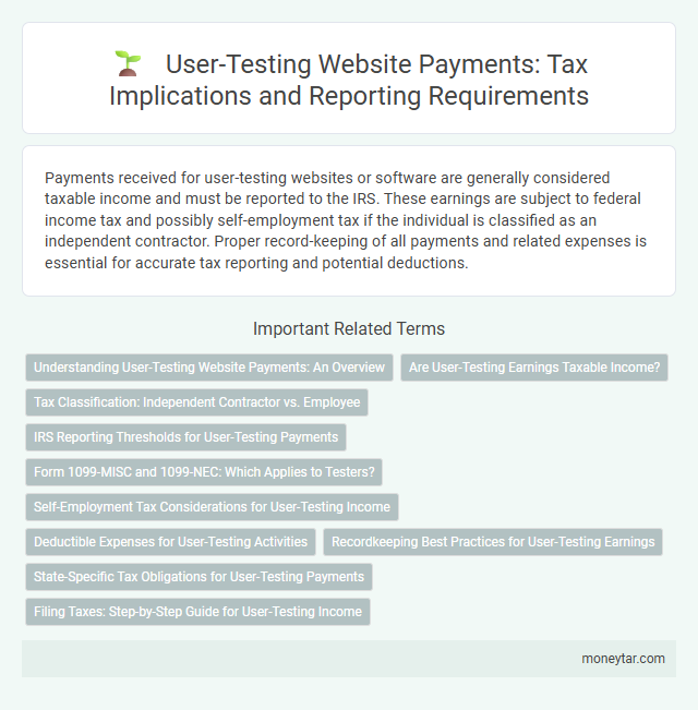 User-Testing Website Payments: Tax Implications and Reporting Requirements