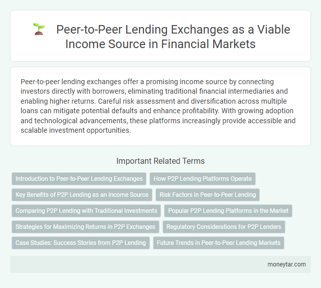 Peer-to-Peer Lending Exchanges as a Viable Income Source in Financial Markets