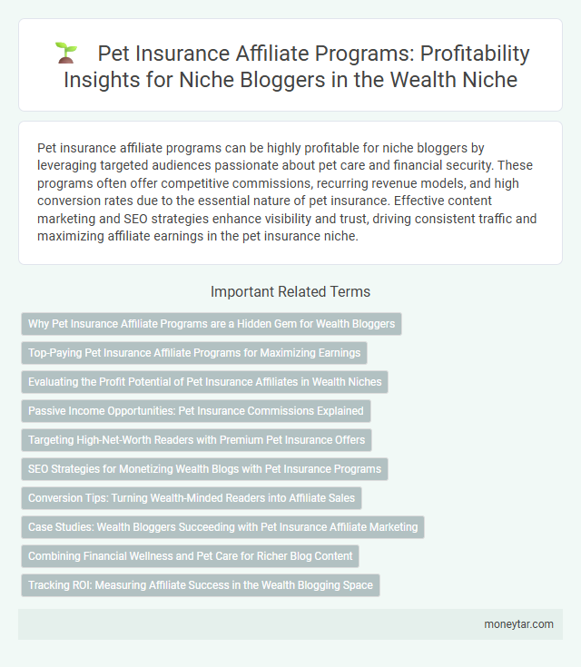 Pet Insurance Affiliate Programs: Profitability Insights for Niche Bloggers in the Wealth Niche