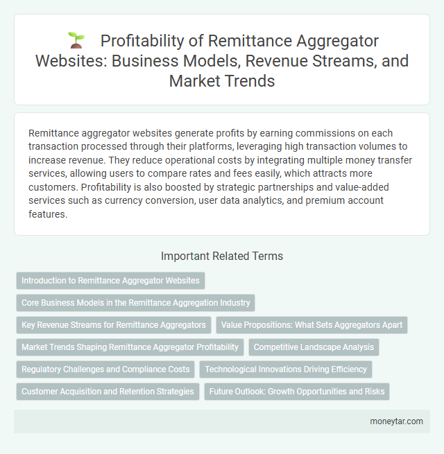 Profitability of Remittance Aggregator Websites: Business Models, Revenue Streams, and Market Trends