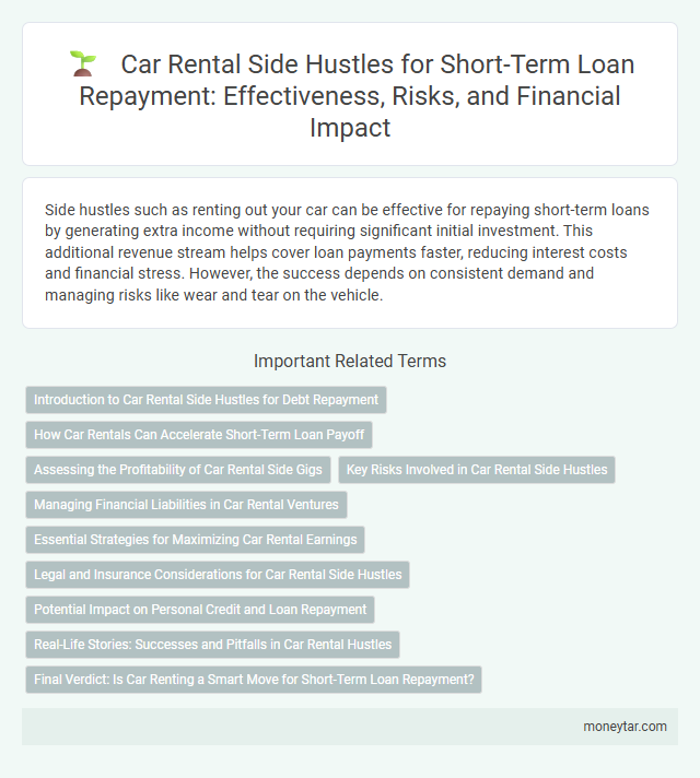 Car Rental Side Hustles for Short-Term Loan Repayment: Effectiveness, Risks, and Financial Impact