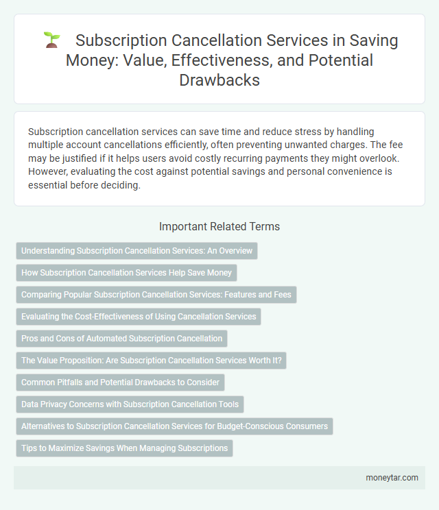 Subscription Cancellation Services in Saving Money: Value, Effectiveness, and Potential Drawbacks