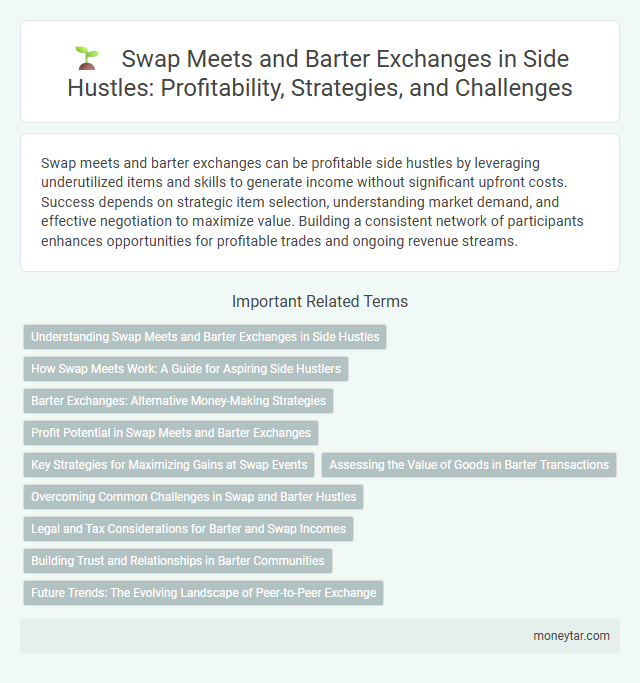 Swap Meets and Barter Exchanges in Side Hustles: Profitability, Strategies, and Challenges