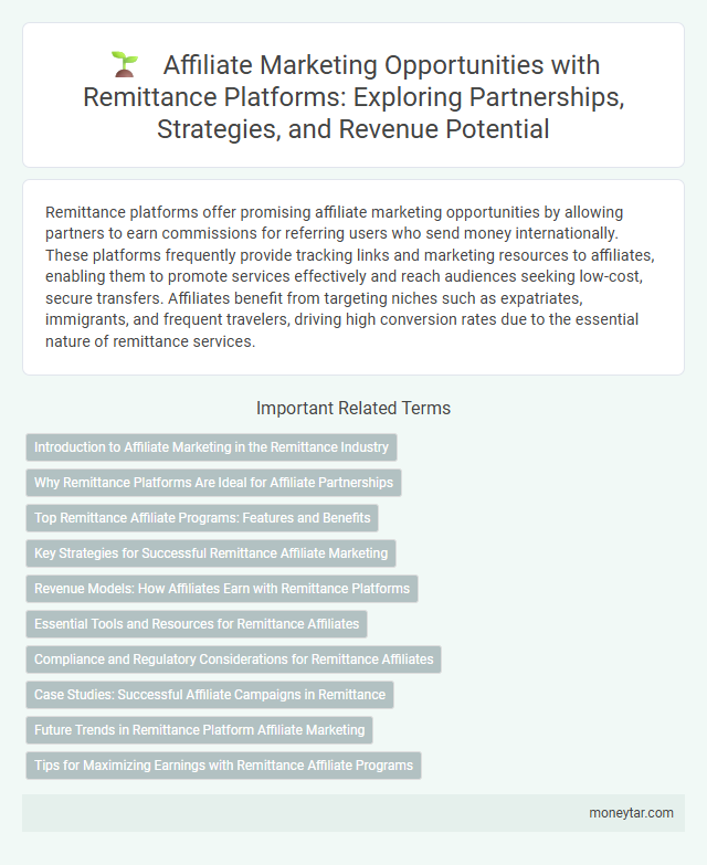 Affiliate Marketing Opportunities with Remittance Platforms: Exploring Partnerships, Strategies, and Revenue Potential