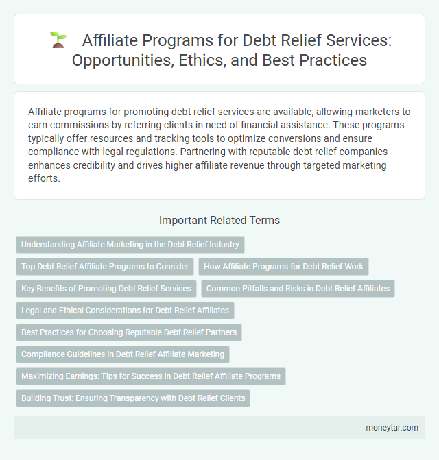Affiliate Programs for Debt Relief Services: Opportunities, Ethics, and Best Practices
