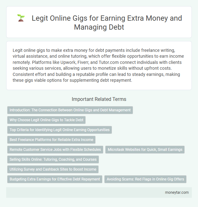 Legit Online Gigs for Earning Extra Money and Managing Debt