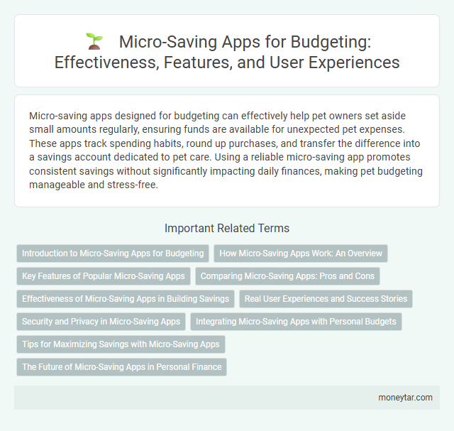 Micro-Saving Apps for Budgeting: Effectiveness, Features, and User Experiences