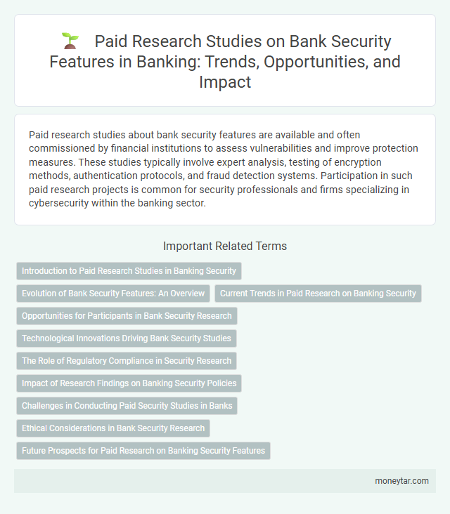 Paid Research Studies on Bank Security Features in Banking: Trends, Opportunities, and Impact