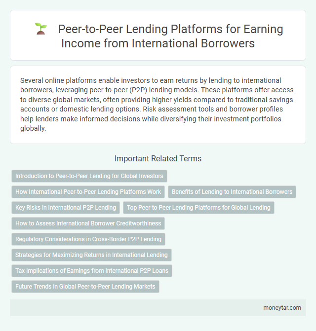 Peer-to-Peer Lending Platforms for Earning Income from International Borrowers