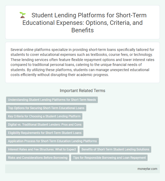Student Lending Platforms for Short-Term Educational Expenses: Options, Criteria, and Benefits