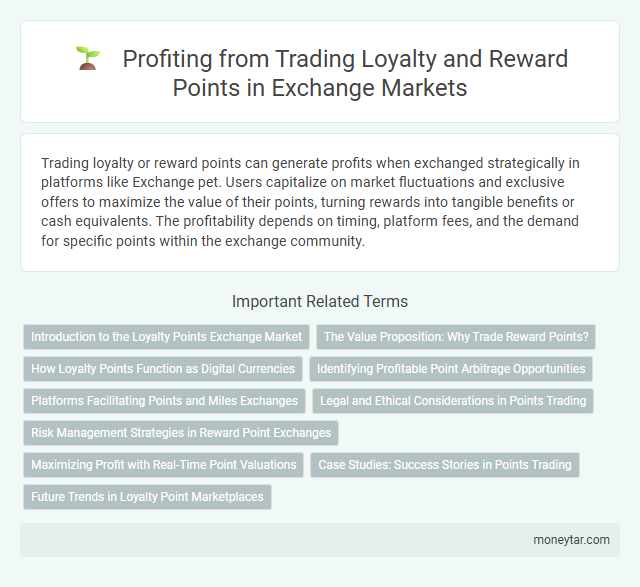 Profiting from Trading Loyalty and Reward Points in Exchange Markets