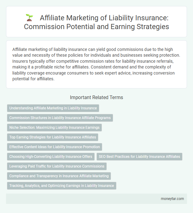 Affiliate Marketing of Liability Insurance: Commission Potential and Earning Strategies