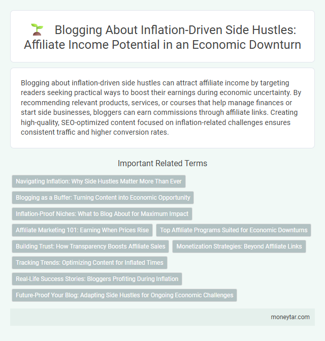 Blogging About Inflation-Driven Side Hustles: Affiliate Income Potential in an Economic Downturn