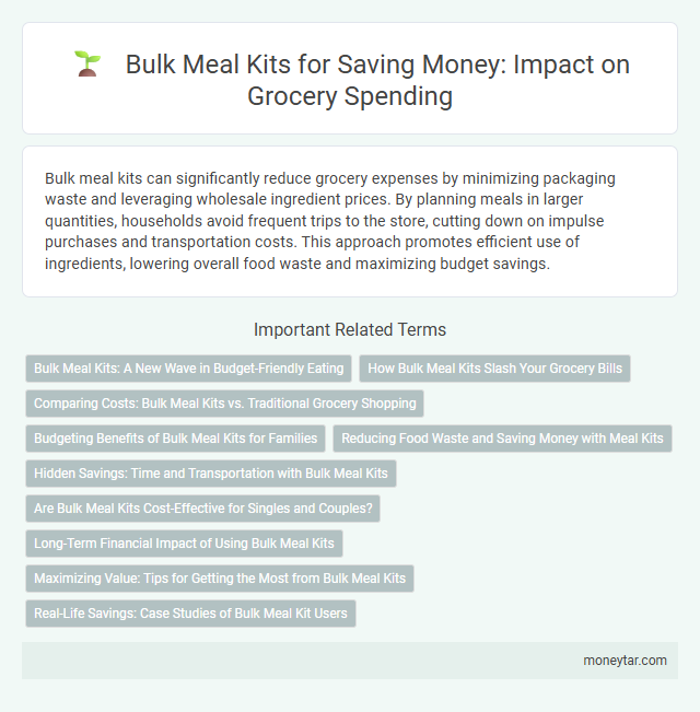 Bulk Meal Kits for Saving Money: Impact on Grocery Spending