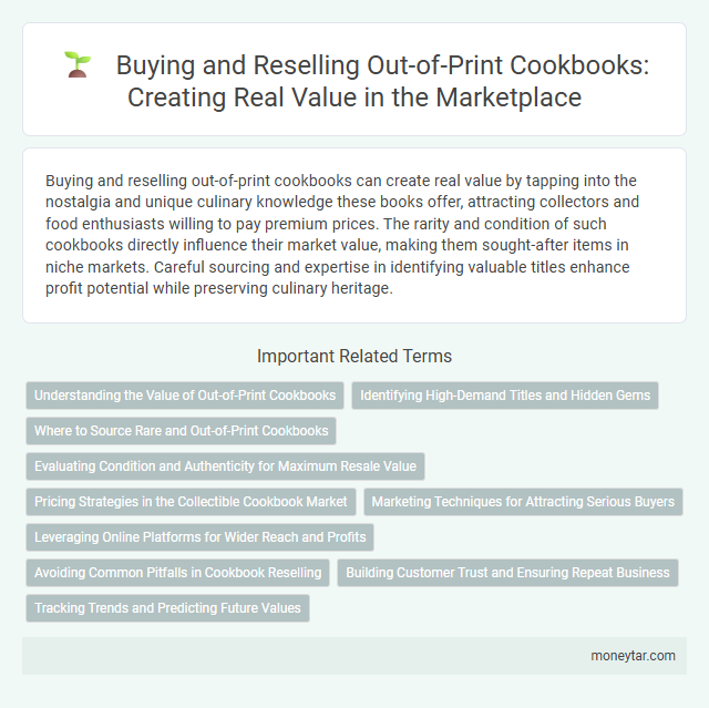 Buying and Reselling Out-of-Print Cookbooks: Creating Real Value in the Marketplace