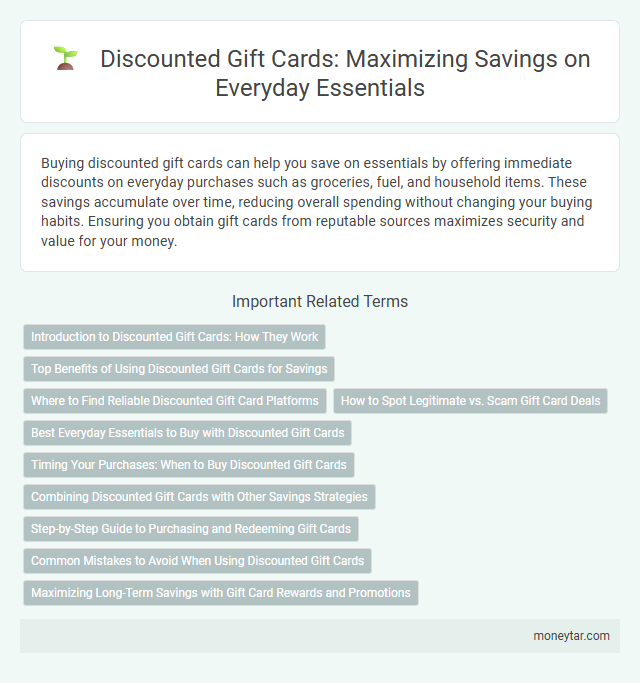 Discounted Gift Cards: Maximizing Savings on Everyday Essentials