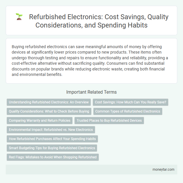 Refurbished Electronics: Cost Savings, Quality Considerations, and Spending Habits