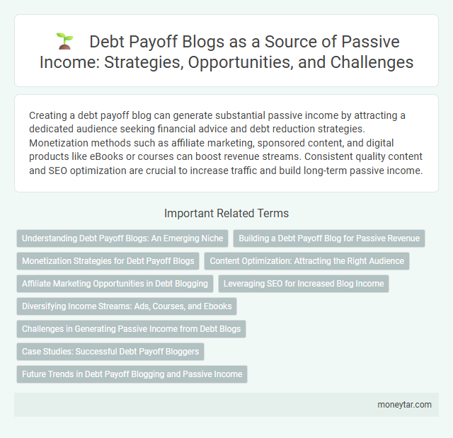 Debt Payoff Blogs as a Source of Passive Income: Strategies, Opportunities, and Challenges