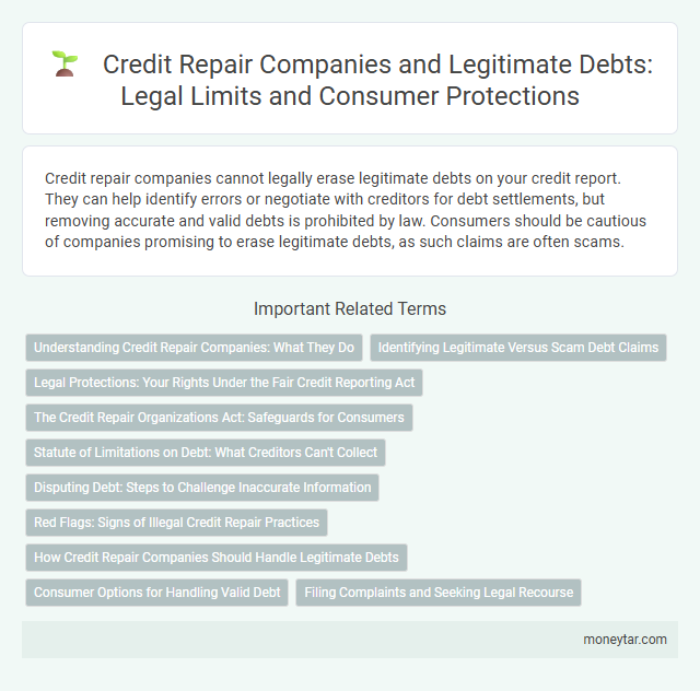 Credit Repair Companies and Legitimate Debts: Legal Limits and Consumer Protections