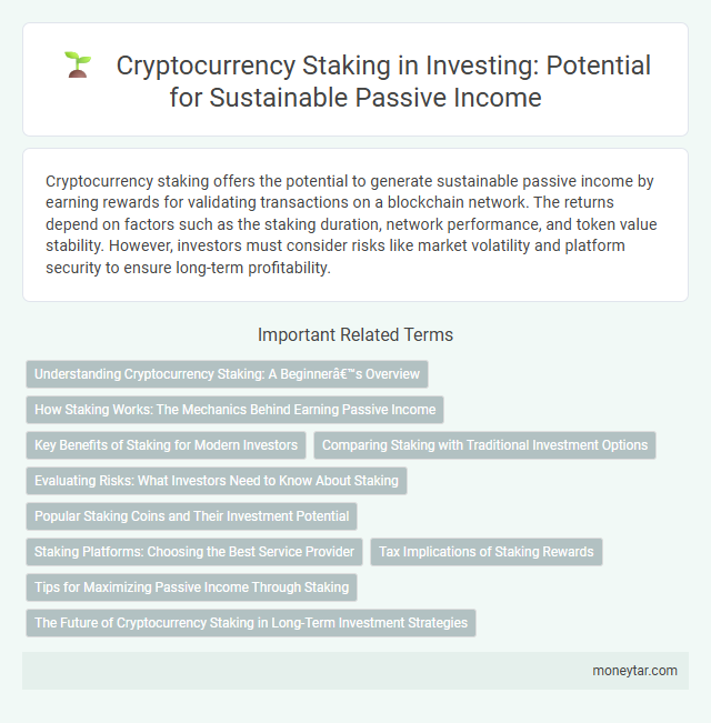 Cryptocurrency Staking in Investing: Potential for Sustainable Passive Income