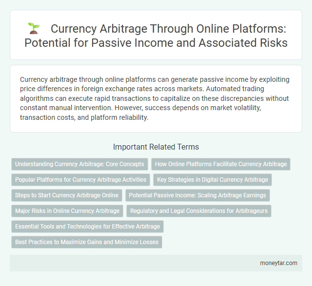 Currency Arbitrage Through Online Platforms: Potential for Passive Income and Associated Risks