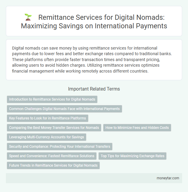 Remittance Services for Digital Nomads: Maximizing Savings on International Payments