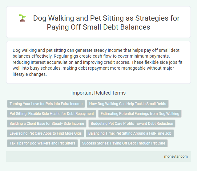 Dog Walking and Pet Sitting as Strategies for Paying Off Small Debt Balances
