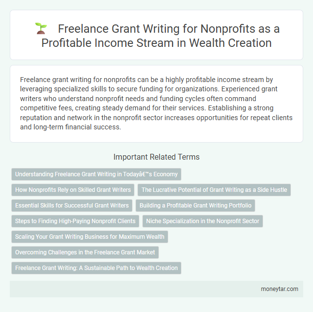 Freelance Grant Writing for Nonprofits as a Profitable Income Stream in Wealth Creation