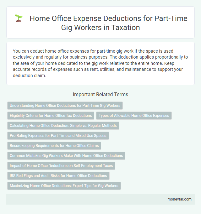 Home Office Expense Deductions for Part-Time Gig Workers in Taxation