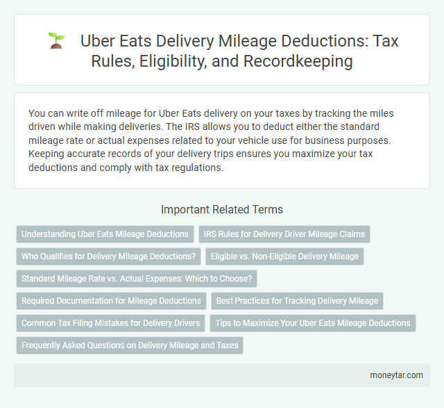 Uber Eats Delivery Mileage Deductions: Tax Rules, Eligibility, and Recordkeeping