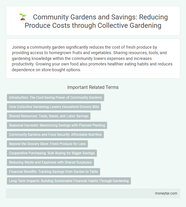Community Gardens and Savings: Reducing Produce Costs through Collective Gardening