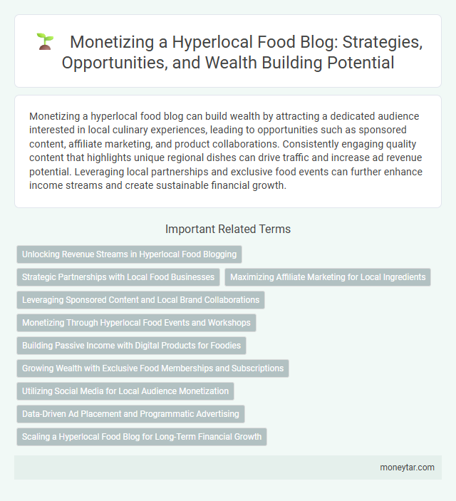 Monetizing a Hyperlocal Food Blog: Strategies, Opportunities, and Wealth Building Potential