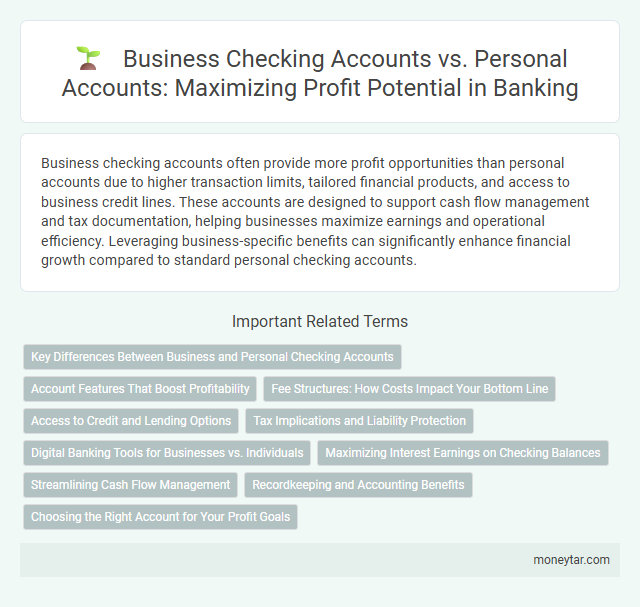 Business Checking Accounts vs. Personal Accounts: Maximizing Profit Potential in Banking