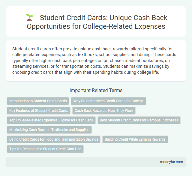 Student Credit Cards: Unique Cash Back Opportunities for College-Related Expenses