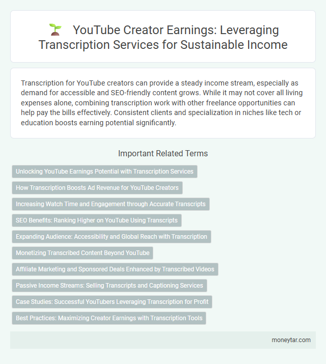 YouTube Creator Earnings: Leveraging Transcription Services for Sustainable Income