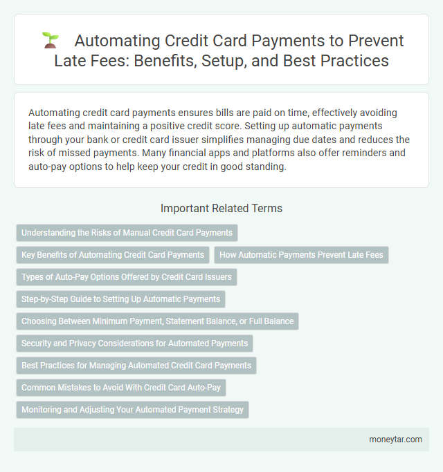 Automating Credit Card Payments to Prevent Late Fees: Benefits, Setup, and Best Practices