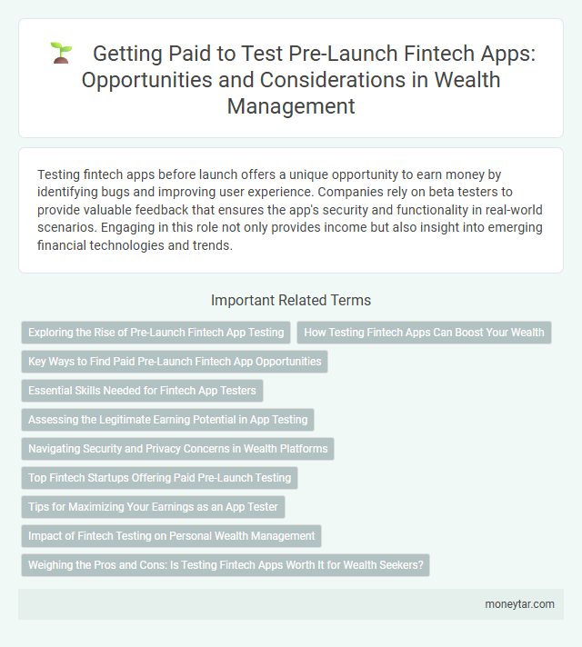 Getting Paid to Test Pre-Launch Fintech Apps: Opportunities and Considerations in Wealth Management